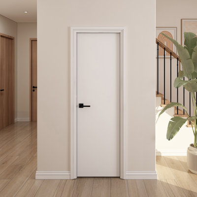 24"x80" Flush White Primed Hollow Core Composite Interior Molded Door Slab