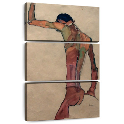 Avery Standing Male Nude With Arm Raised