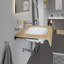 D-Code Ceramic Oval Undermount Bathroom Sink with Overflow