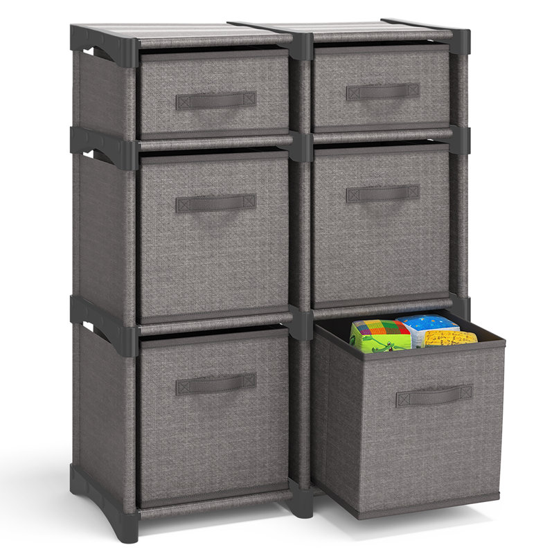 Britteny 6 Drawer Closet System, Gray