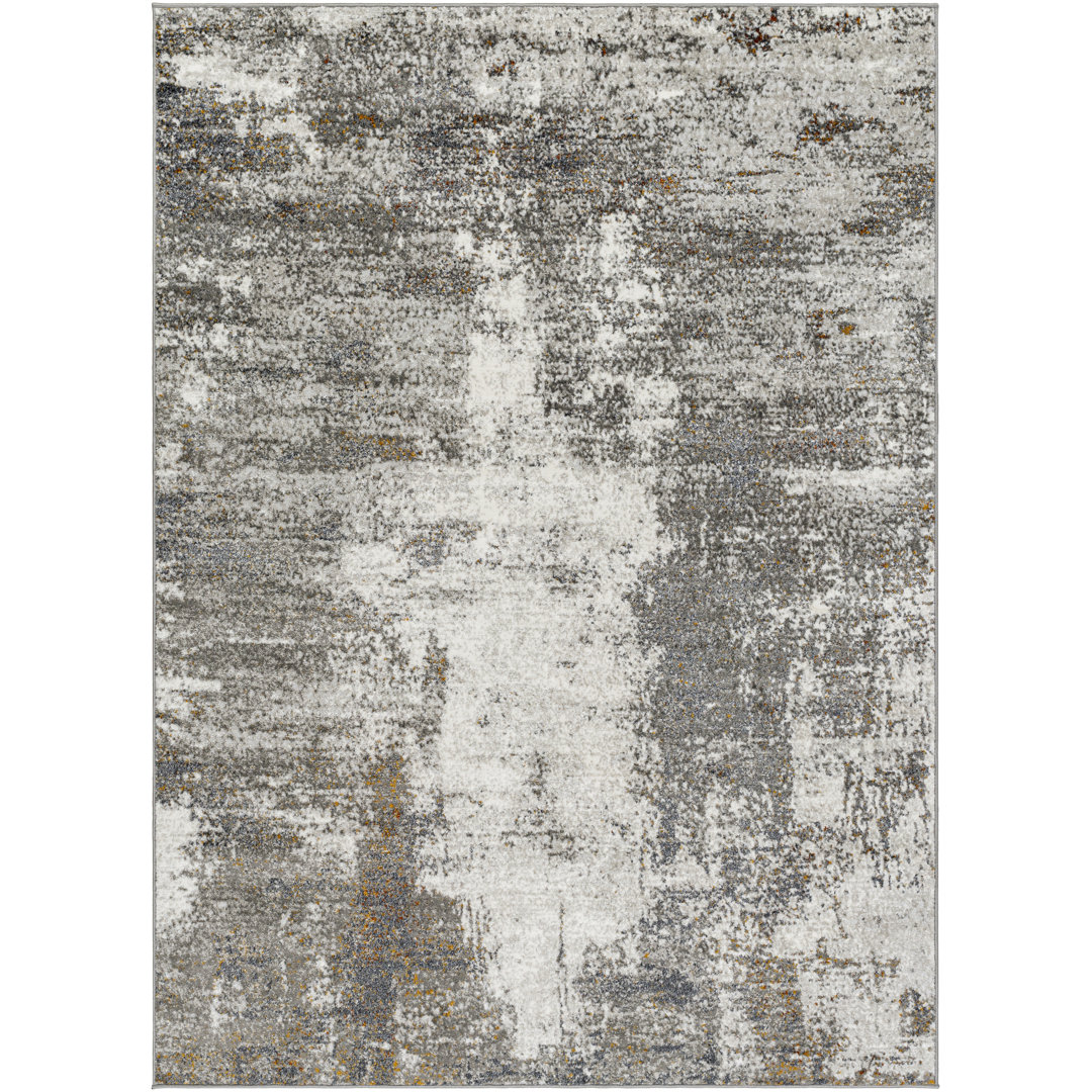 Matteo Abstract Gray Area Rug 17 Stories Rug 