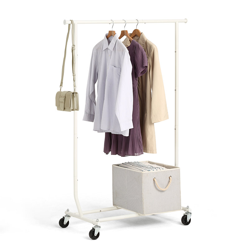 Portant à vêtements robuste Martay, Blanc