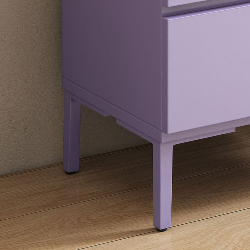 Five-Drawer Entryway Cabinet, Purple