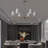 Khloeann 6 - Light Dimmable Round Kitchen Island Chandelier with Cloth Shade