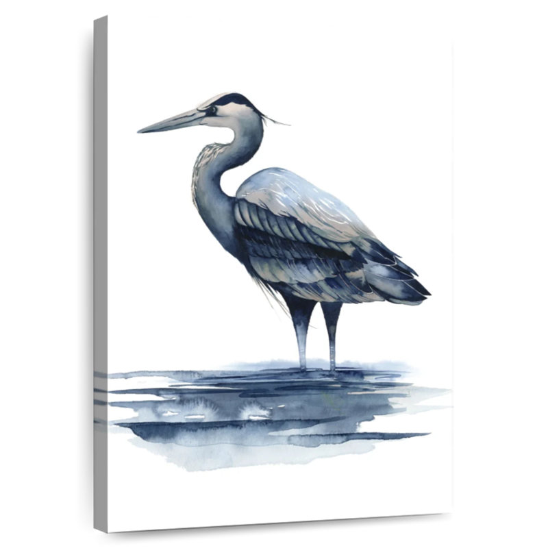 Brampt Azure Heron I, 30" H x 20" W