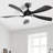 (Same As W882P146310) 52 Inch Modern Ceiling Fan With 3 Color Dimmable 5 ABS Blades Remote Control Reversible DC Motor With Led Light-753602470