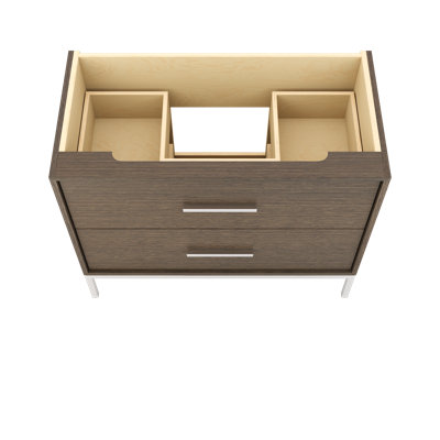 Rift White Oak Two-Drawer Single Bath Vanity