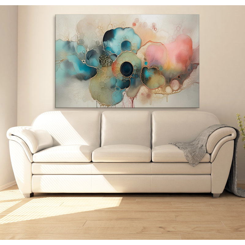 Fleurs tranquilles, H 20 po x l 30 po