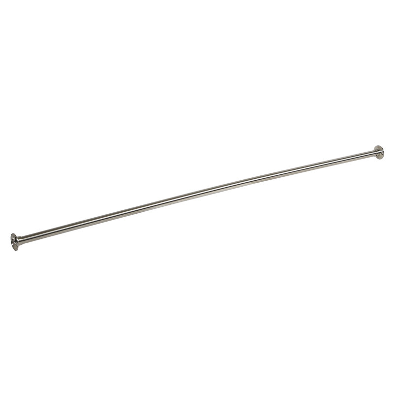 Design House 60" Stainless Steel Shower Rod, Satin Nickel