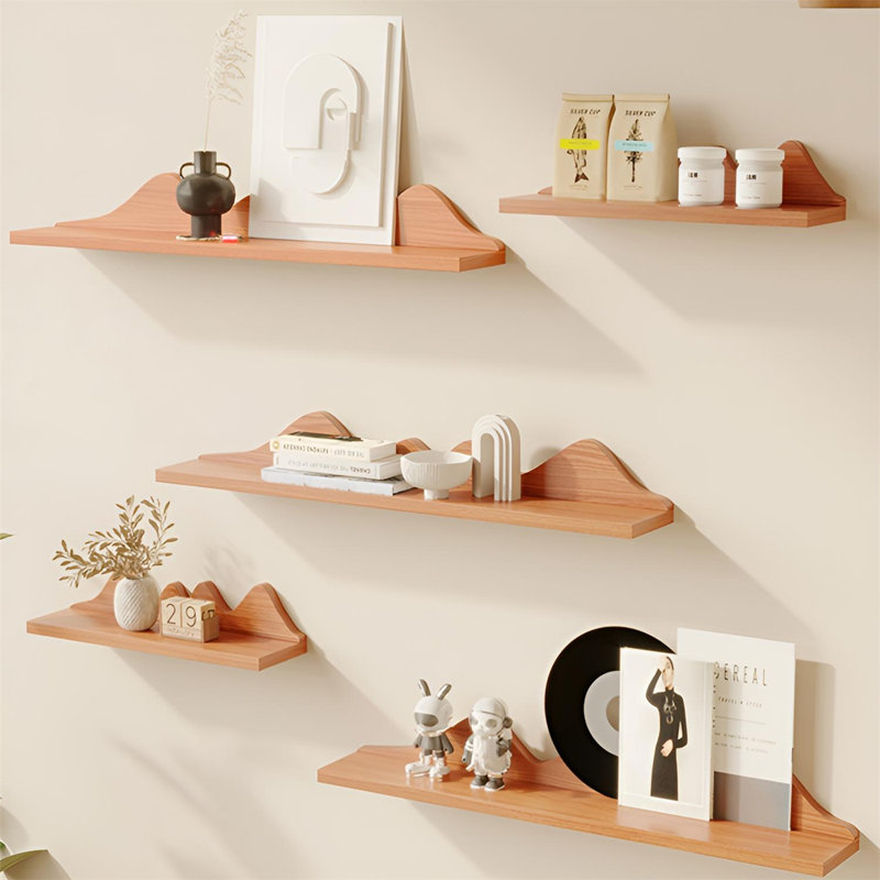 Solid Wood Wall-Mounted Shelf