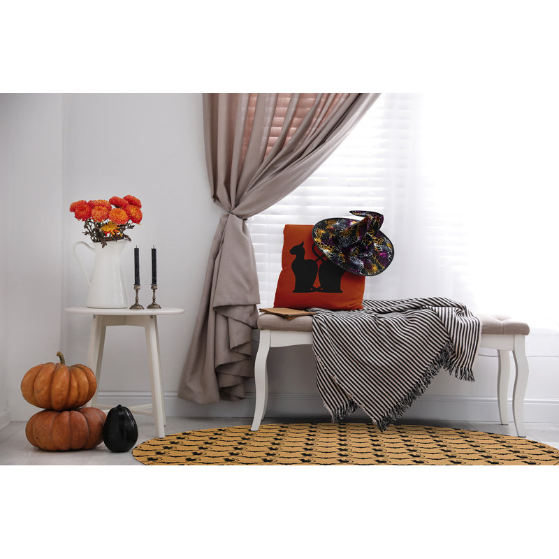 Denedra Chenille Indoor Rug, Round 5'