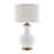 White/Antique Brass