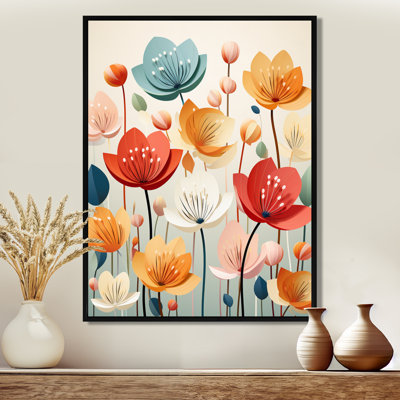 Tulipe graphique minimaliste rétro - tulipes