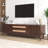 Rattan TV Stand for TVs up to 75'', Modern Farmhouse Media Console, Entertainment Center with Solid Wood Legs-1270295974