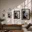 Majestic Lion Modern - Framed Print-588646678-588646696