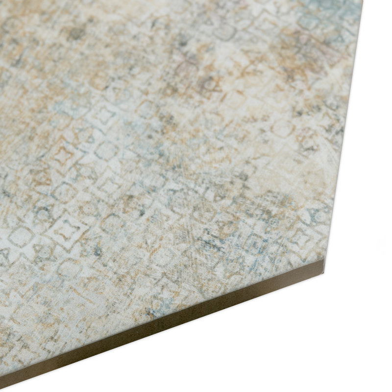 Tivoli Hex 5-1/2 In. X 6-1/4 In. Porcelain Floor And Wall Tile