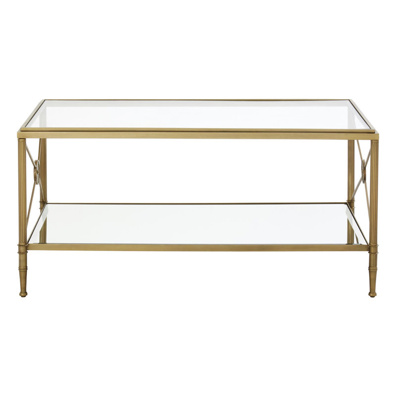 Blacke Frame Coffee Table with Storage