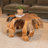 Bisbee Natural Round Wood Coffee Table, Brown