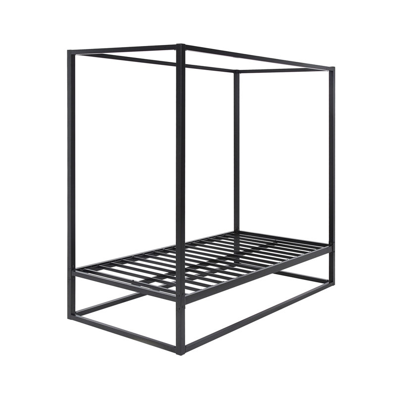 Bedoya Metal Bed, Single (3'), Black