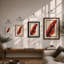 Single Feather Study Minimalist - Print-106474128-106474130
