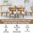 Linen Rattan Solid Wood Side Dining Chairs
