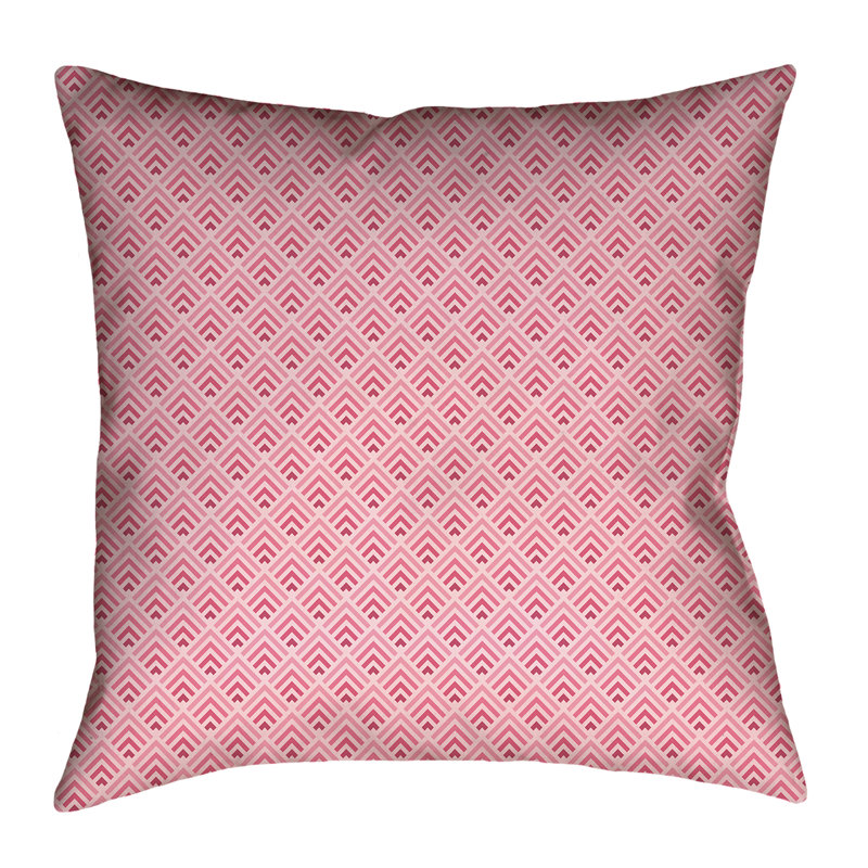 Coussin Katelyn Elizabeth, 14 po x 14 po, Rose, Polyester