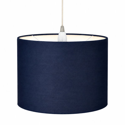Cylinder Shades Cotton Drum Pendant Shade ( Screw On )