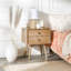 Solid Wood Bedside Table-1408516506