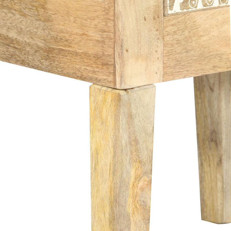 Aranca 40cm W Solid Wood Bedside Table