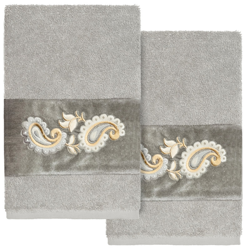  100% Turkish Cotton Hand Towel, Light Gray