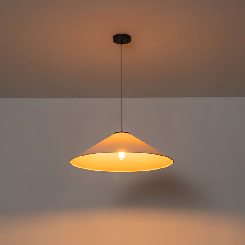 Large 1 - Light Fabric Cone Pendant