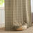Linen Plaid Curtains Modern Window Panels Check Tartan Light Filtering Curtains for Living Room Bedroom, Rod Pocket Back Tab, 2 Panels-329966676-329966675