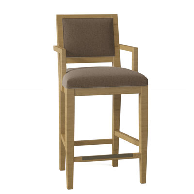 Potter Upholstered Counter Stool with Solid Wood Frame