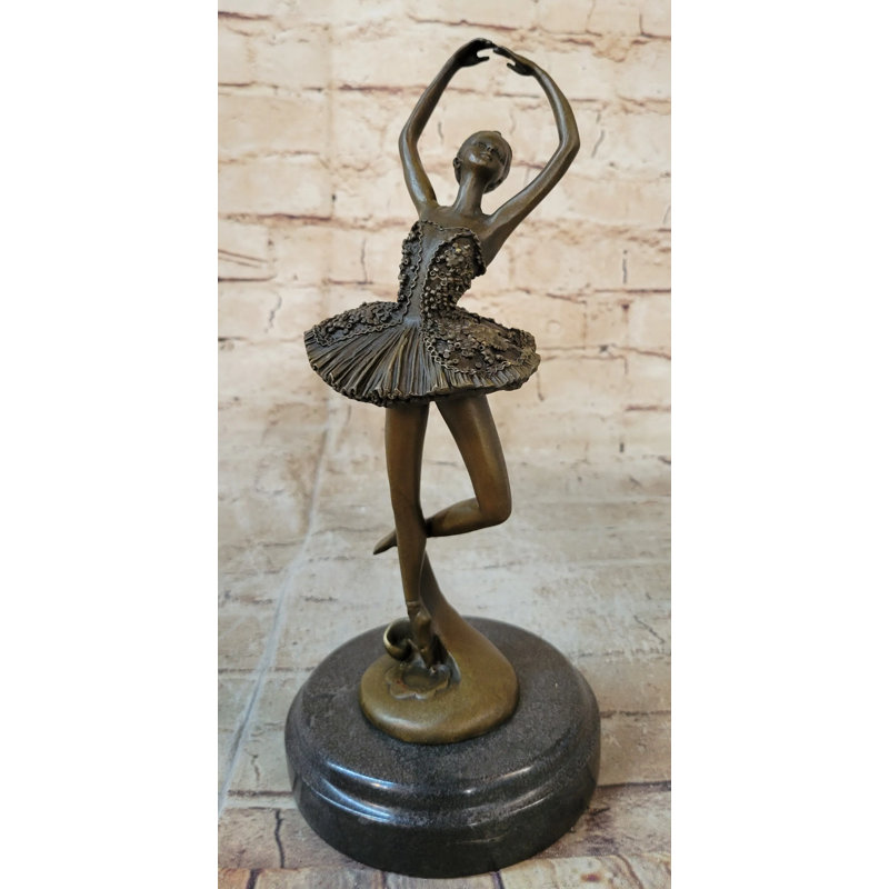 Art déco, enfant mignon, ballerine et bronze
