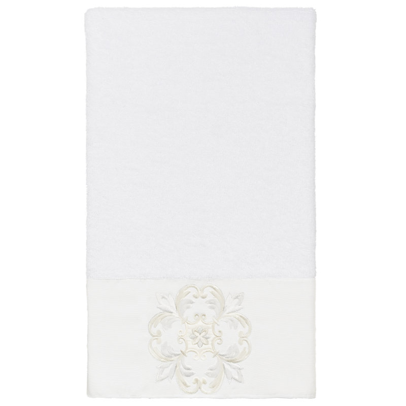 ALYSSA Midweight Bath Towel, White