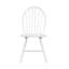 Ensemble de 2 chaises d'appoint Soa, dossier Windsor courbé, bois blanc