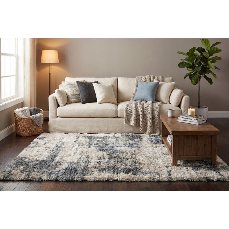 Loretta Abstract Indoor Rug, Rectangle 5'3" x 7'7"