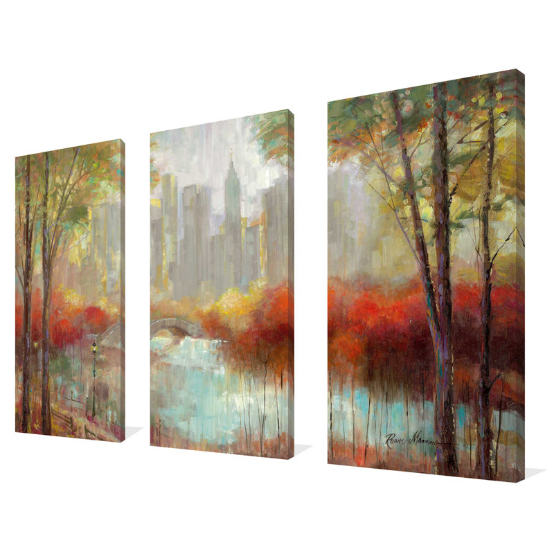 «City View», ensemble de 3 impressions sur toile