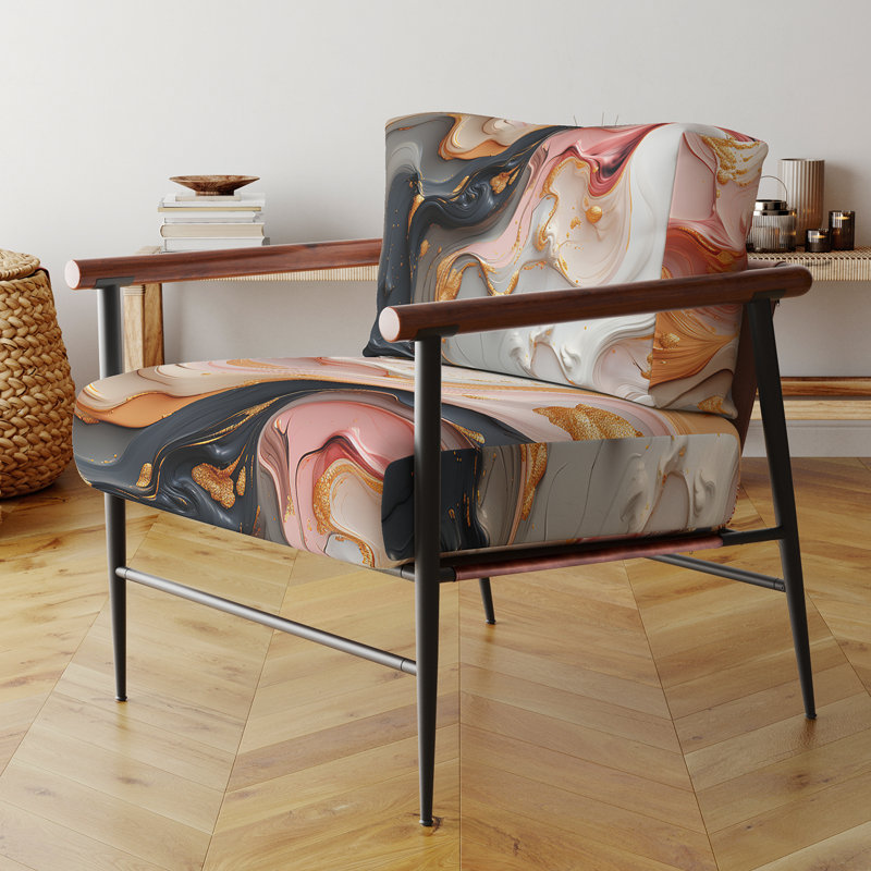Fauteuil d'appoint Daeschle, Noir, noir, noir, noir