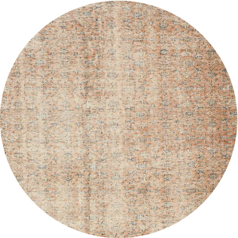 Surface beige contemporaine tapis, Rond 3 pi