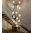 12-Light Modern Led Crystal Chandelier Black-1831539628