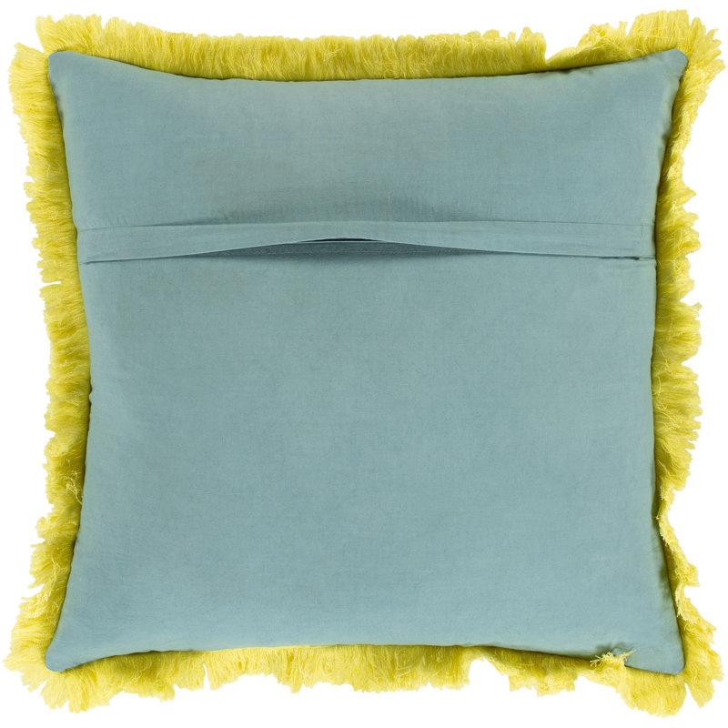 Kiko Cotton Throw Pillow, 18" x 18", Down