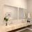 Cosy 42 in. W x 36 in. H Rectangular Modern Framed Wall Bathroom Vanity Mirror in Brushed Nickel-179857944-197544630