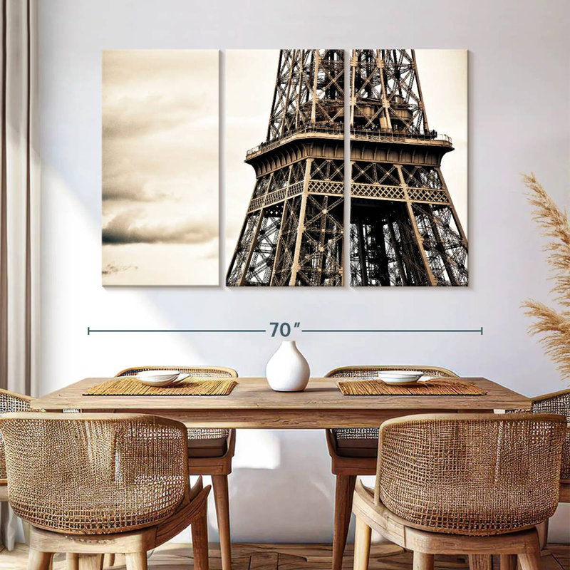 Lilie Eiffel photo rétro, H 42 po x l 65 po