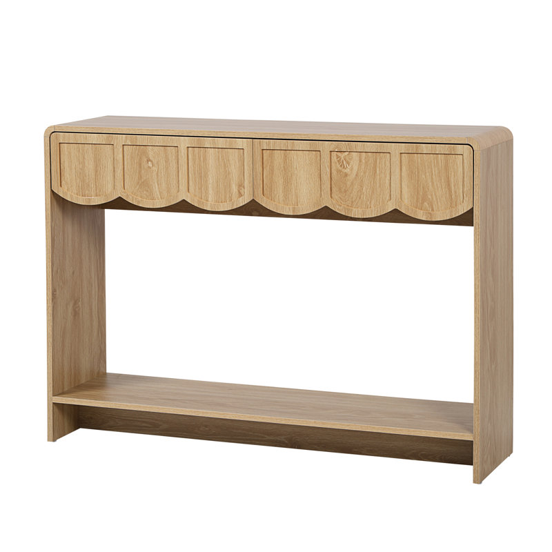 Console Table, Natural, 31.5" H x 43.31" W x 11.81" D