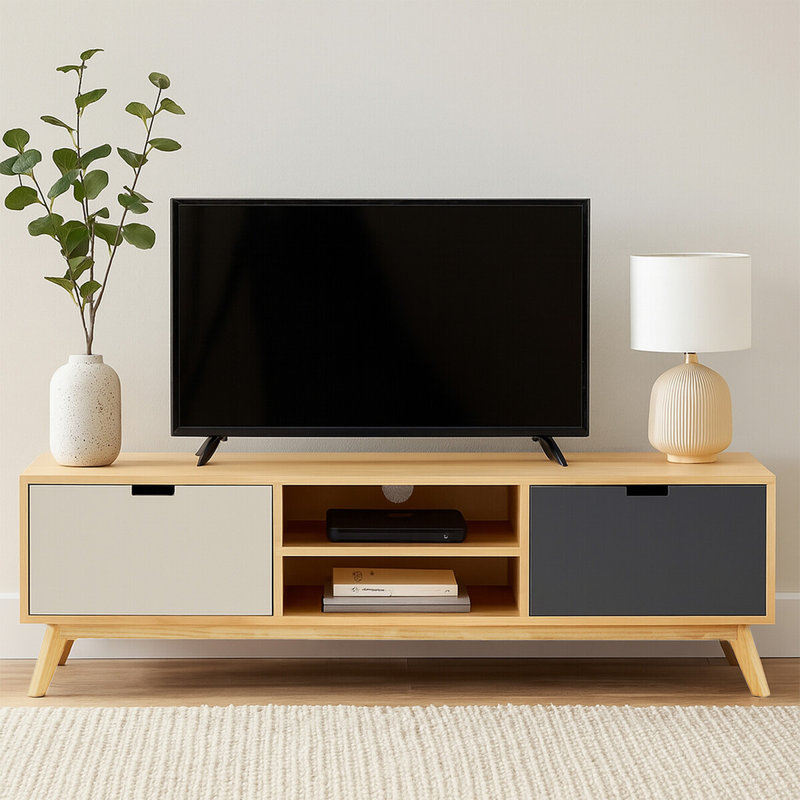 Platte Unfinished TV Stand for TVs up to 48"