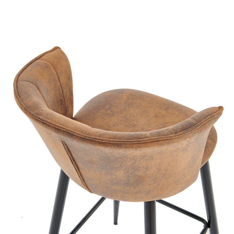 Bristow Upholstered Bar Stool with Steel Frame