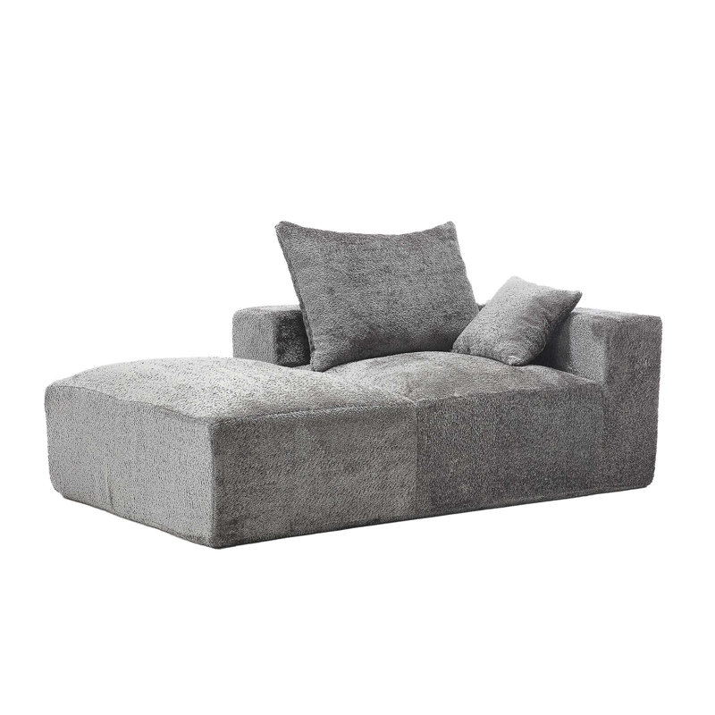Canapé Lazy Leisure, canapé pratique et modulable, Gris