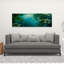 Toile turquoise statique pour la décoration intérieure - Art mural élégant