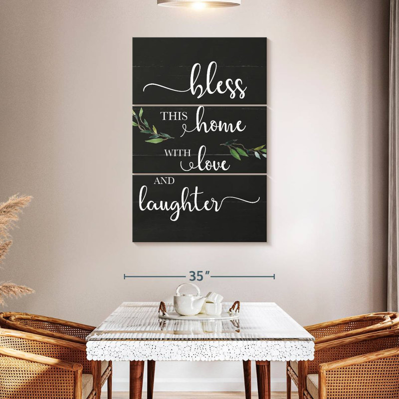 Plaque murale Kema Love And Laughter II, H 50 po x l 32 po
